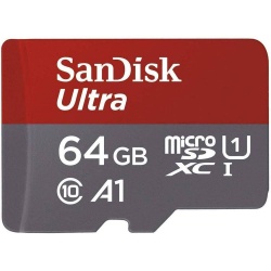 SanDisk Ultra MicroSDXC Card 120MB/s Class 10 UHS-I with Adapter - 64GB